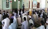 حضور دکتر قره بگلو ریاست محترم بیمارستان رازی در نماز جمعه مسجد هوشک و بیان خدمات دولت بمناسبت هفته دولت