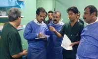 بازدید تیم اعتبار بخشی بیمارستان رازی سراوان از اتاق های عمل بیمارستان
